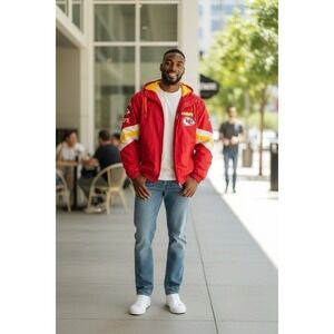 Starter NFL Pro Line Kansas City Chiefs Jacket Full Zip‎ With Hood XL